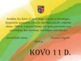 Mero sveikinimas Lietuvos nepriklausomybės atkūrimo dienos proga